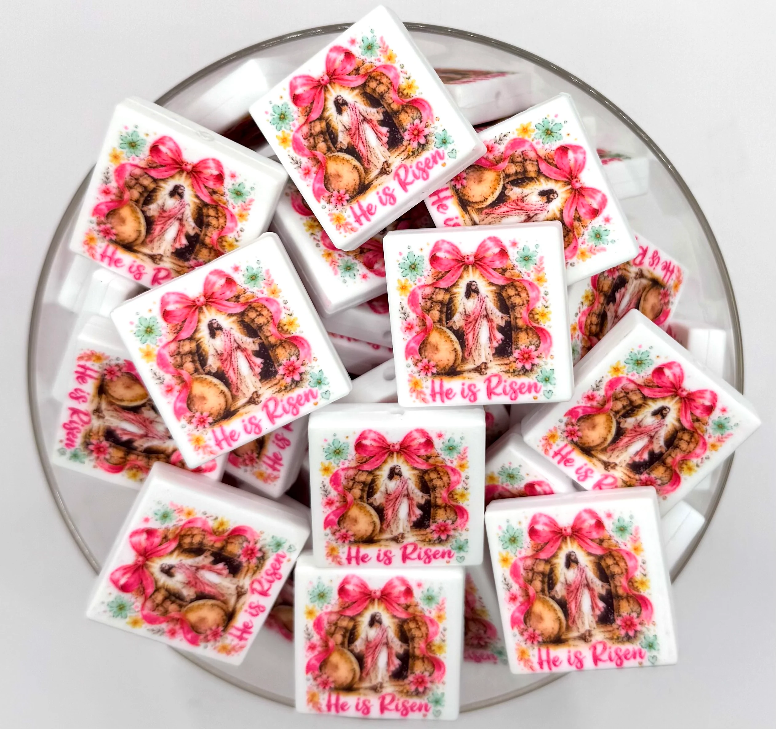 Religious Silicone Focal Beads